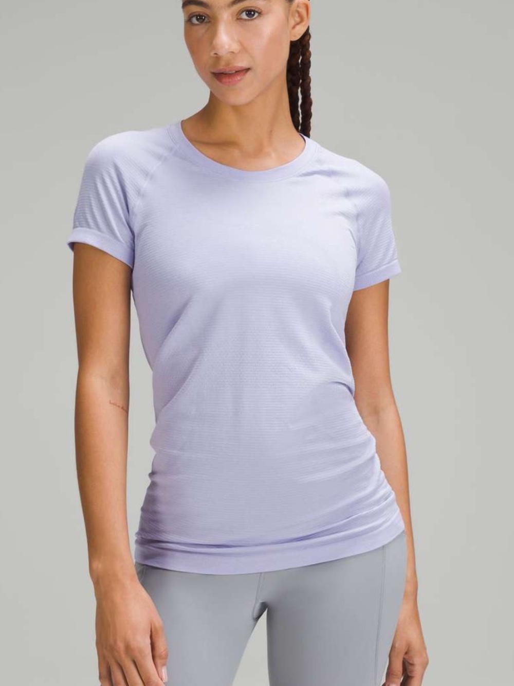 Lululemon Swiftly Tech Relaxed Fit Short Sleeve Size 10 Light Purple